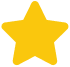 Estrela dourada brilhante em fundo branco.